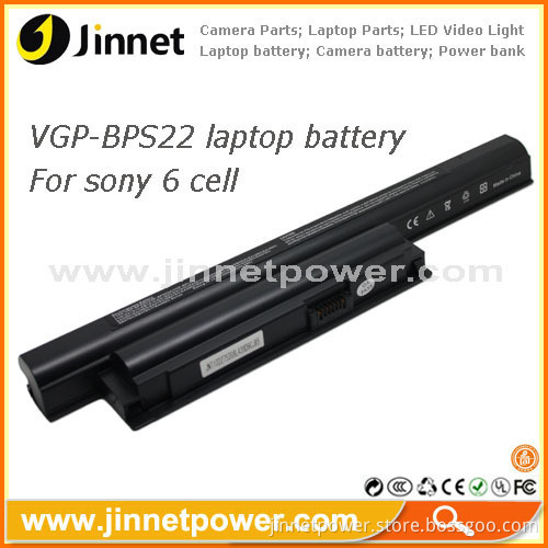 Hot Selling 6 Cells Notebook Battery For Sony Bps22 Vgp-bps22 Vgp-bps22a